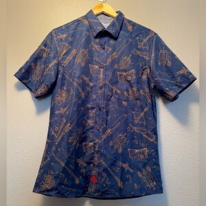 Critical Role Mighty Nein Weapons Button Down Short Sleeve Shirt